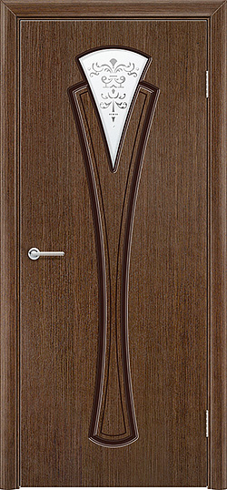 Флора, Орех, Белое матовое с фьюзингом