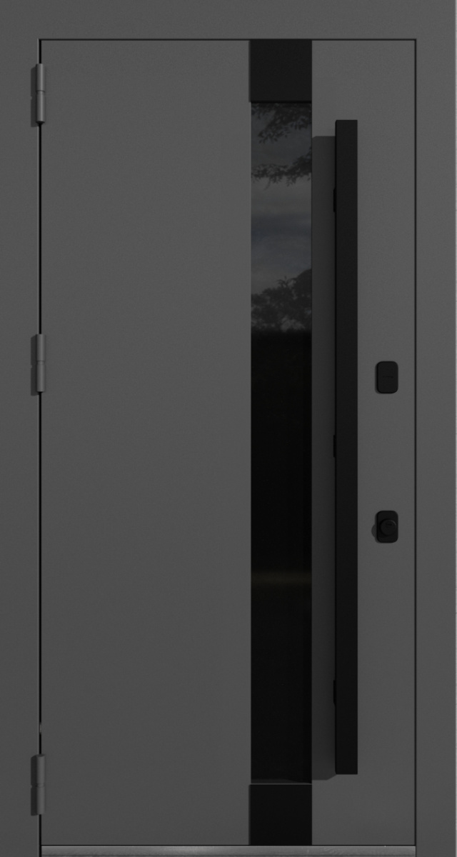 Входная дверь СД-38 Графит, Стеклопакет