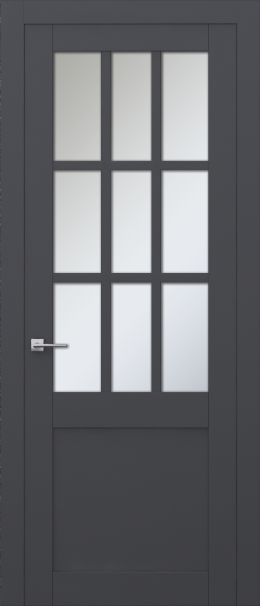 V 38, Vista, Экошпон, Софт графит, Белое матовое