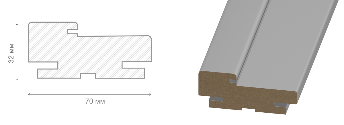 Коробка телескоп, 30x70x2050 Z