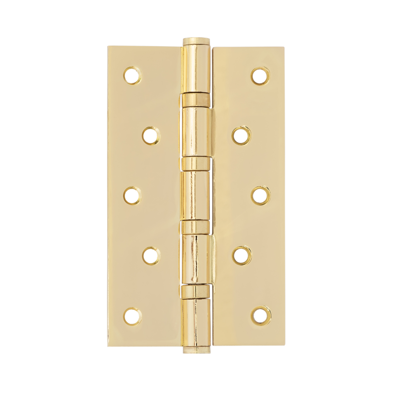 Петля универсальная накладная врезная Vettore 125х75х2,5-4BB GP золото