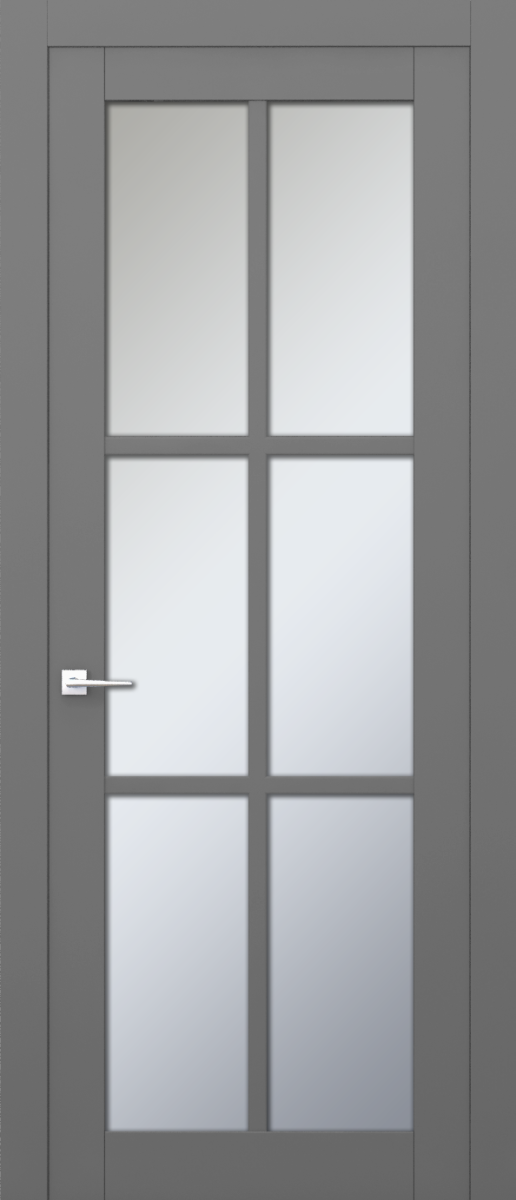 V 24, Vista, Экошпон, Софт серый, Белое матовое