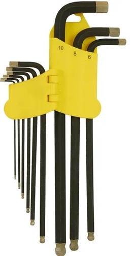 Набор ключей шестигранных супер-длинные Hanskonner (9шт, 1,5-10мм) HK1045-04-9-XL