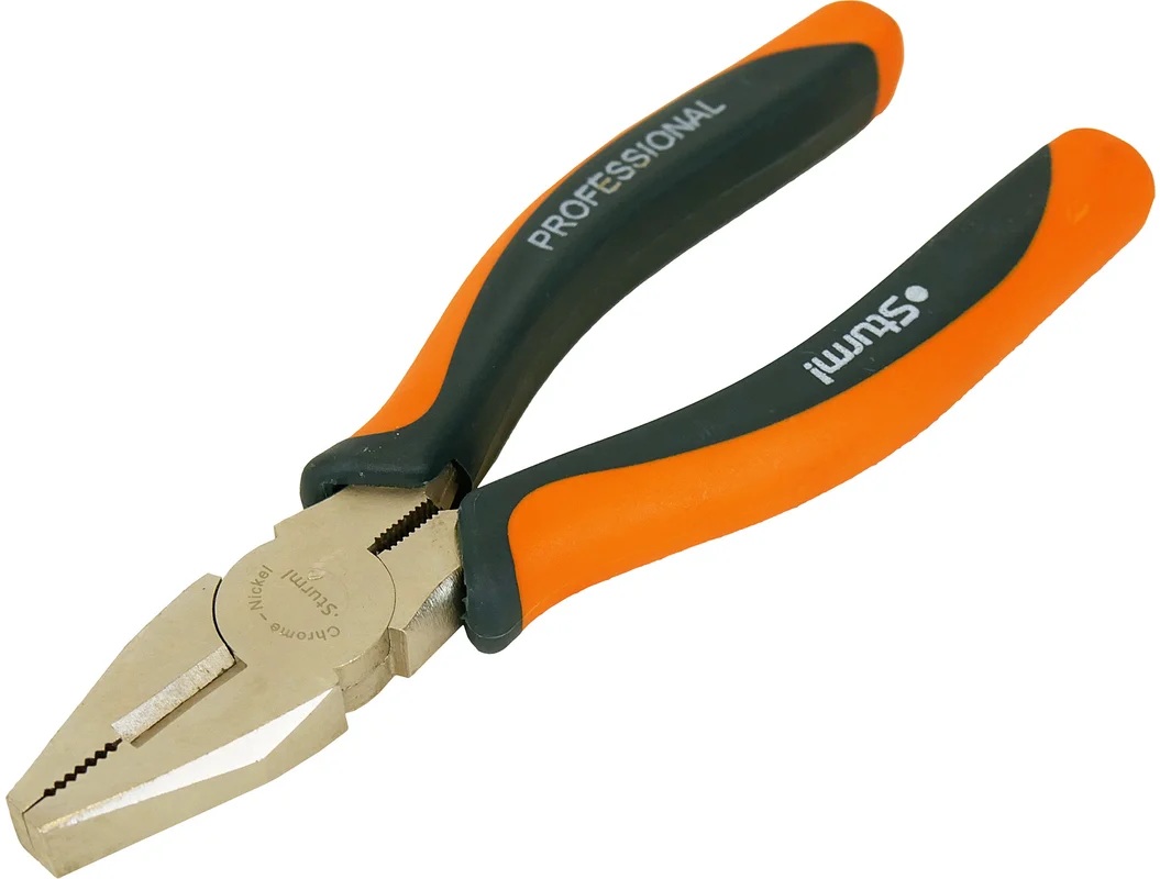 Плоскогубцы с двухкомпонентной рукояткой Sturm Prof (180мм) 1020-02-1-180