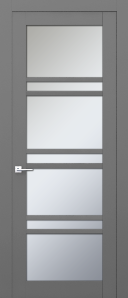 V 18, Vista, Экошпон, Софт серый, Белое матовое