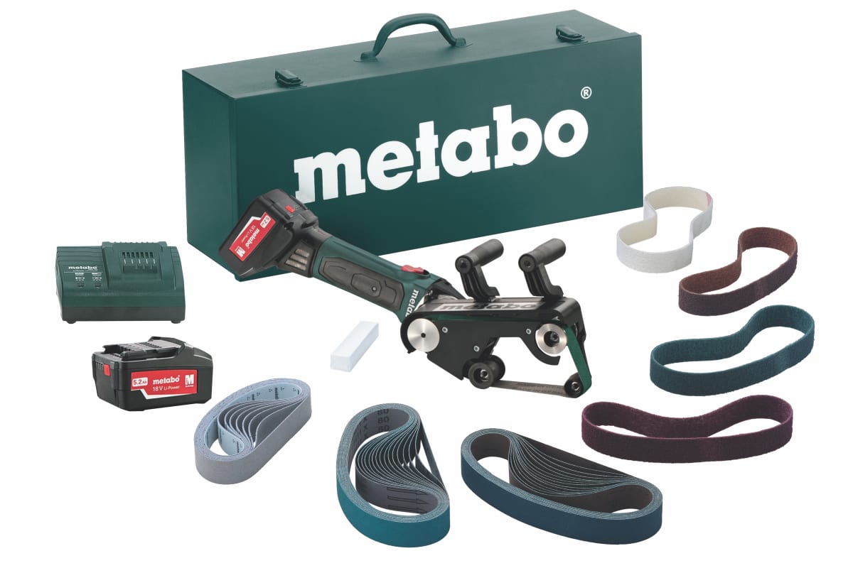Шлифмашина ленточная аккумуляторная Metabo RB 18 LTX 60 Set 600192880
