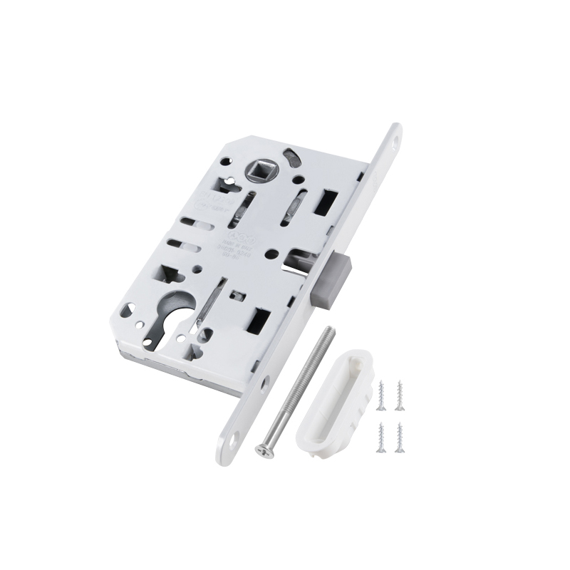 Замок врезной AGB B06103.50.FM магнит. под цил. белый отв. пл. MEDIANA POLARIS 38829