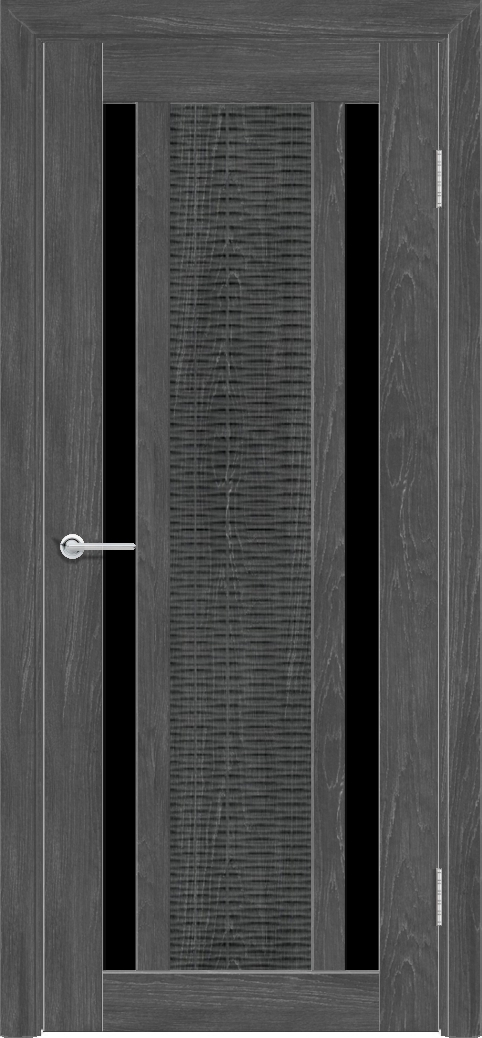 Т34, Дуб графит, Лакобель черный