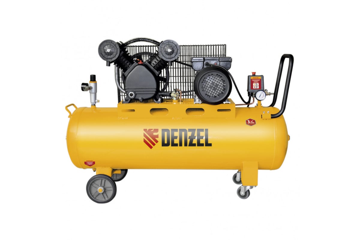 Компрессор ременной Denzel DRV2200/100 58088