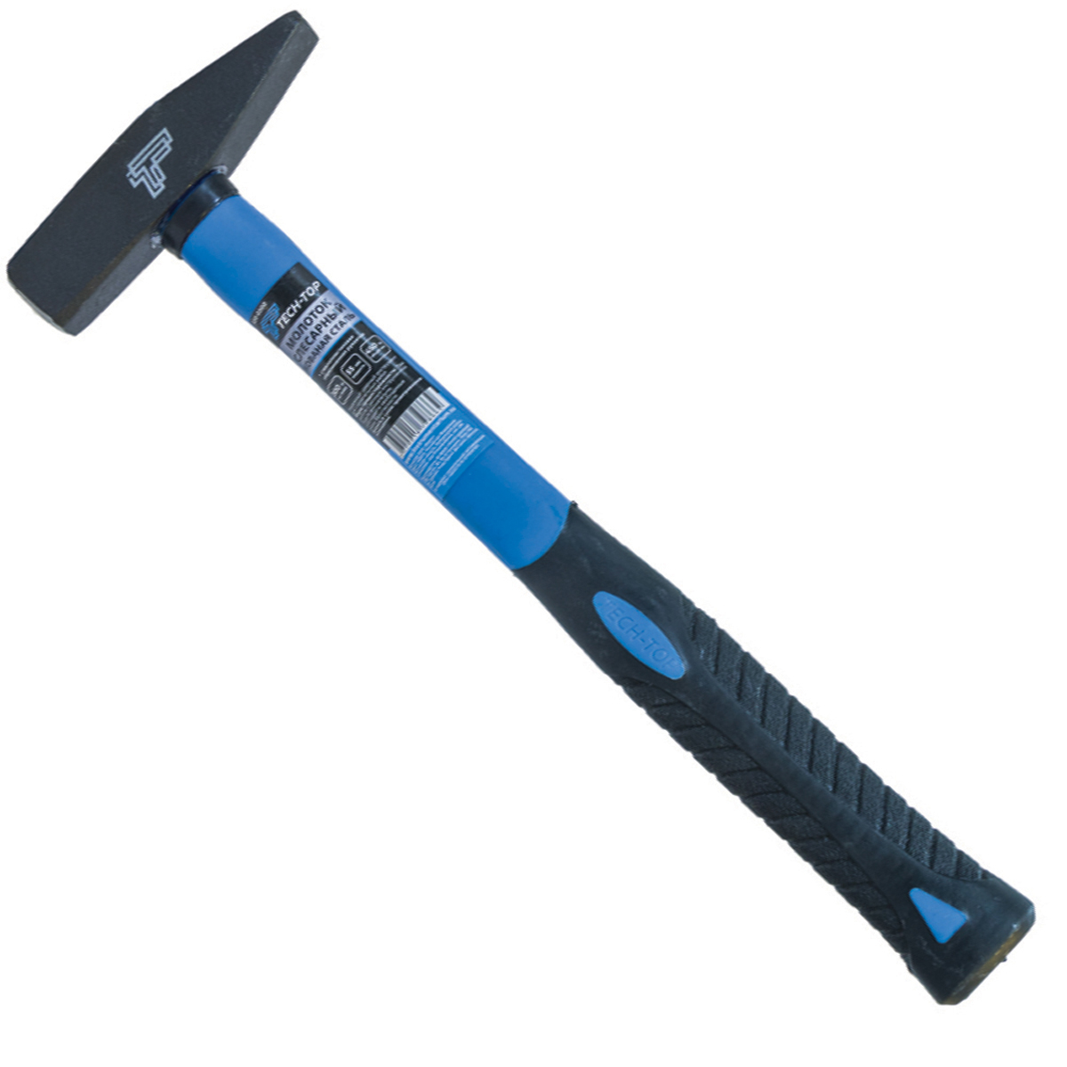 Молоток слесарный, кованый с пластмассовой рукояткой Tech-Top 120-0400 (400г) 54851