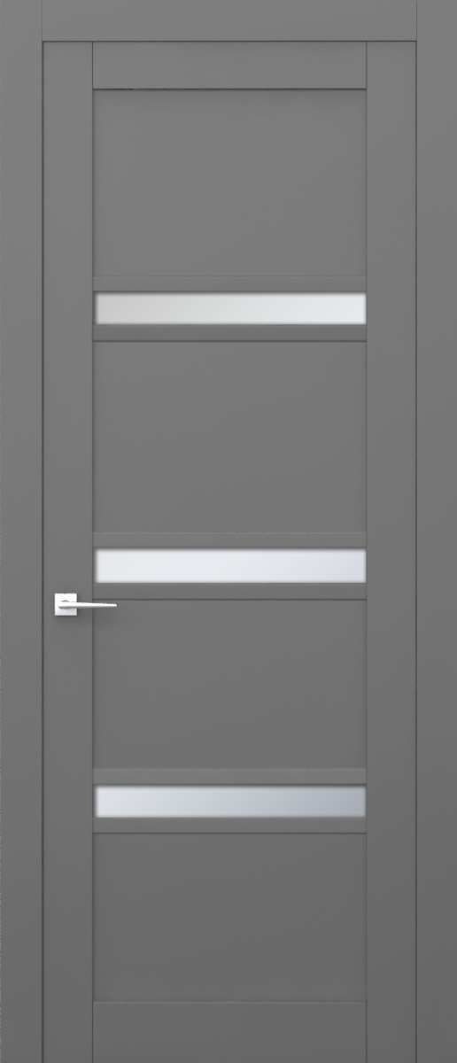 V 16, Vista, Экошпон, Софт серый, Белое матовое