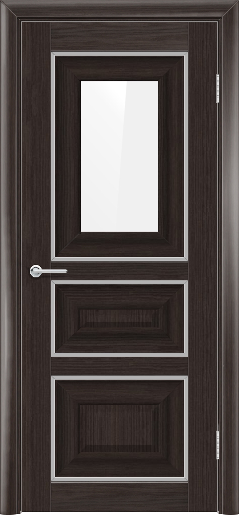 Т46, Орех темный рифленый, Лакобель белый