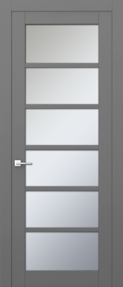 V 10, Vista, Экошпон, Софт серый, Белое матовое