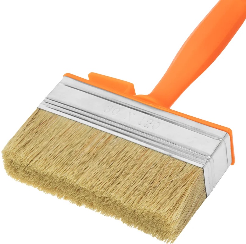 Кисть-ракля прямоугольная, с натуральной щетиной Sparta (120х30мм) 84122