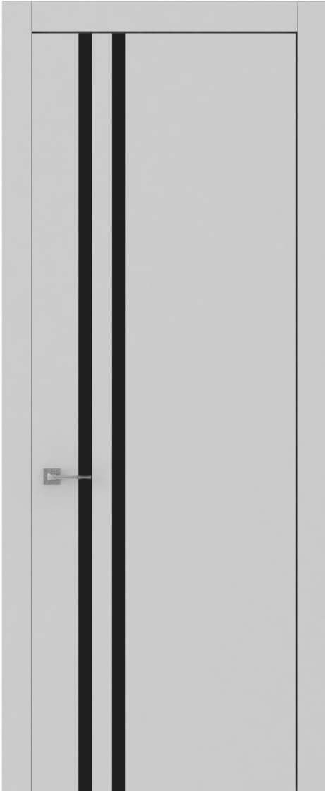 Тренд В2, Trend, Экошпон, Софт серый, Лакобель черный