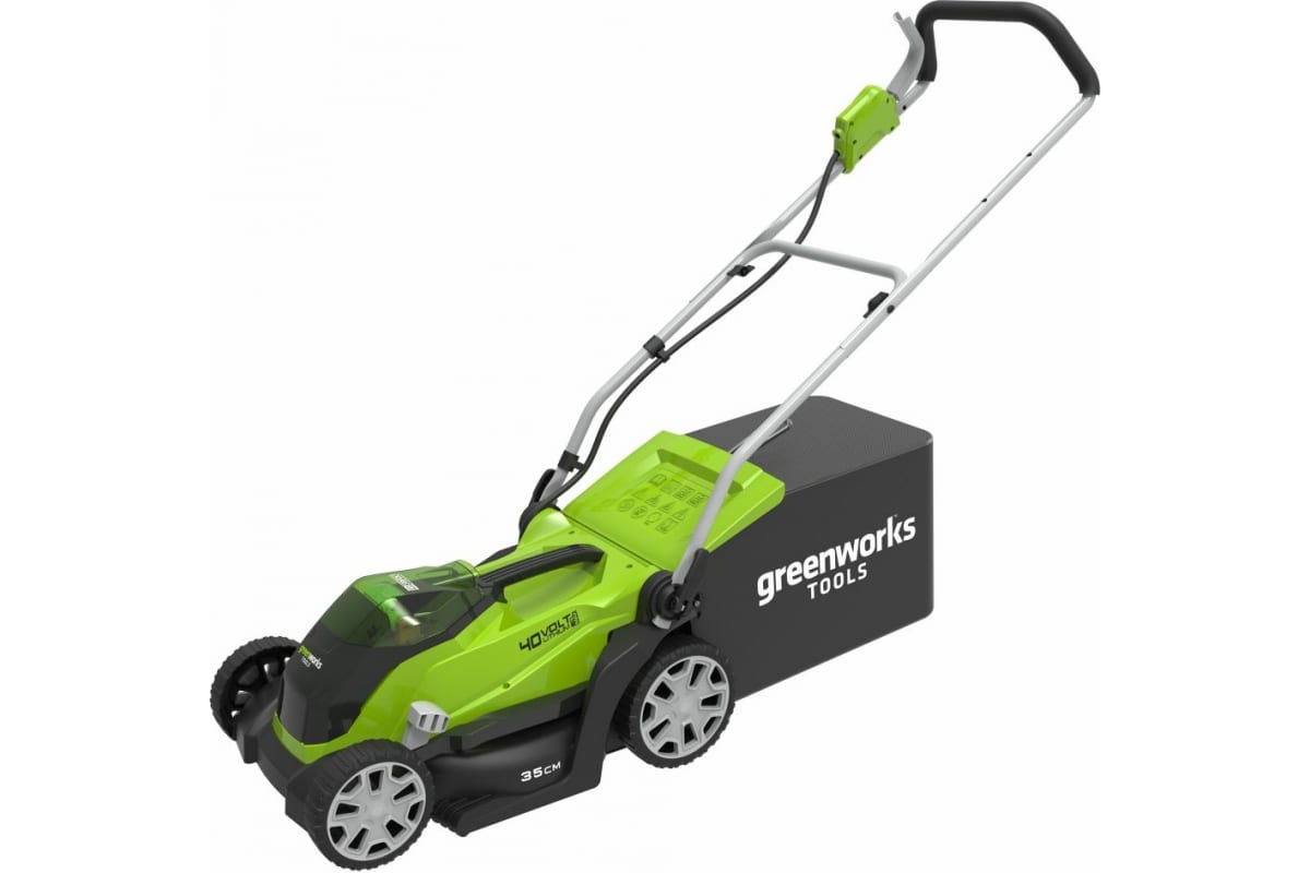 Газонокосилка аккумуляторная Greenworks G40LM35