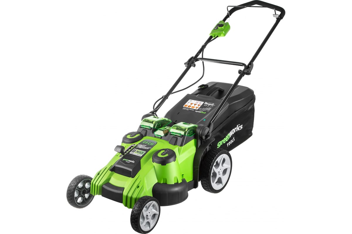 Газонокосилка аккумуляторная Greenworks TwinForce G40LM49DB 2500207VB