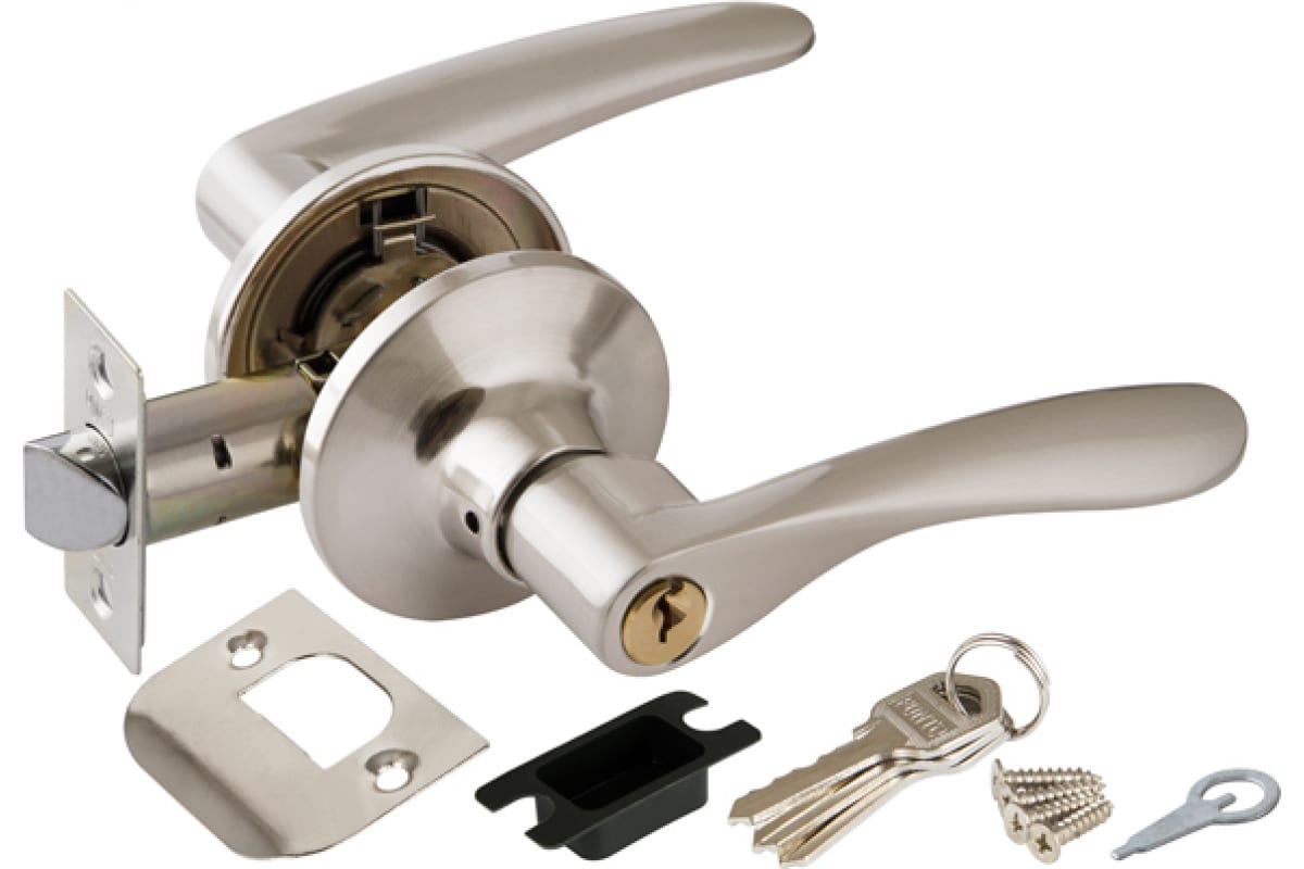 Ручка-защелка PUNTO DK620 SN-ET (6020 SN-E) кл/фик мат никель 34663