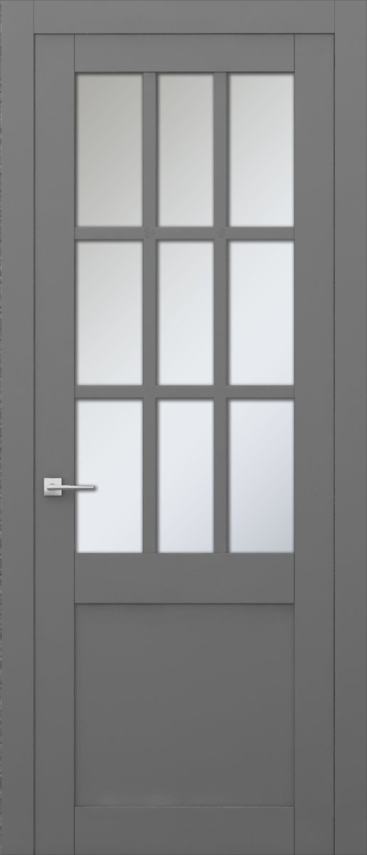 V 38, Vista, Экошпон, Софт серый, Белое матовое