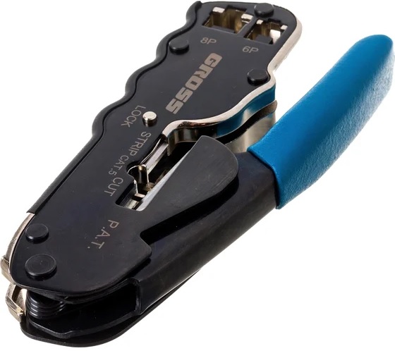 Пресс-клещи для обжима телефонных и компьютерных клемм GROSS 17723