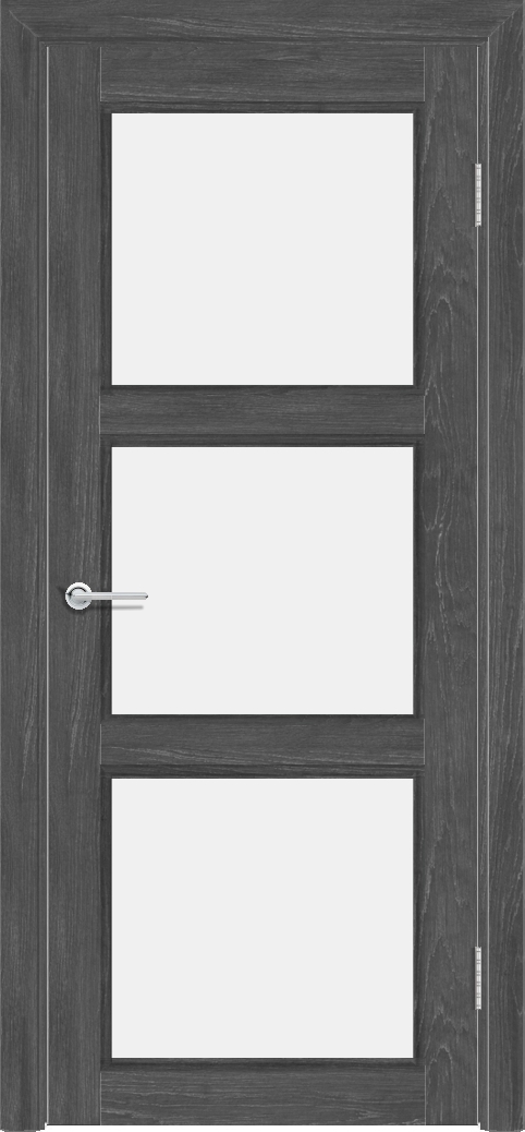 Т44, Дуб графит, Белое матовое