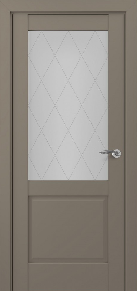 Венеция, S Classic, Экошпон, Матовый серый, Сатинат, Ромб