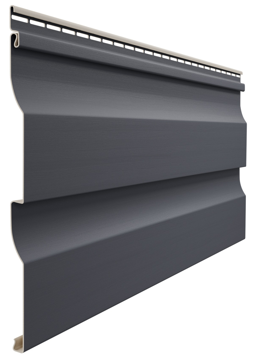 Сайдинг Корабельный брус D4.5D Intensive Premium, Графит