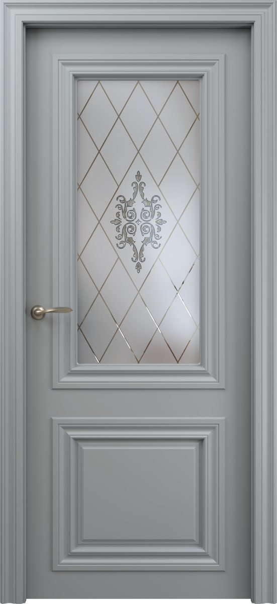 Montreal 2, Montreal, Экошпон, Софт бархат серый, Сатинат белое, Санторини