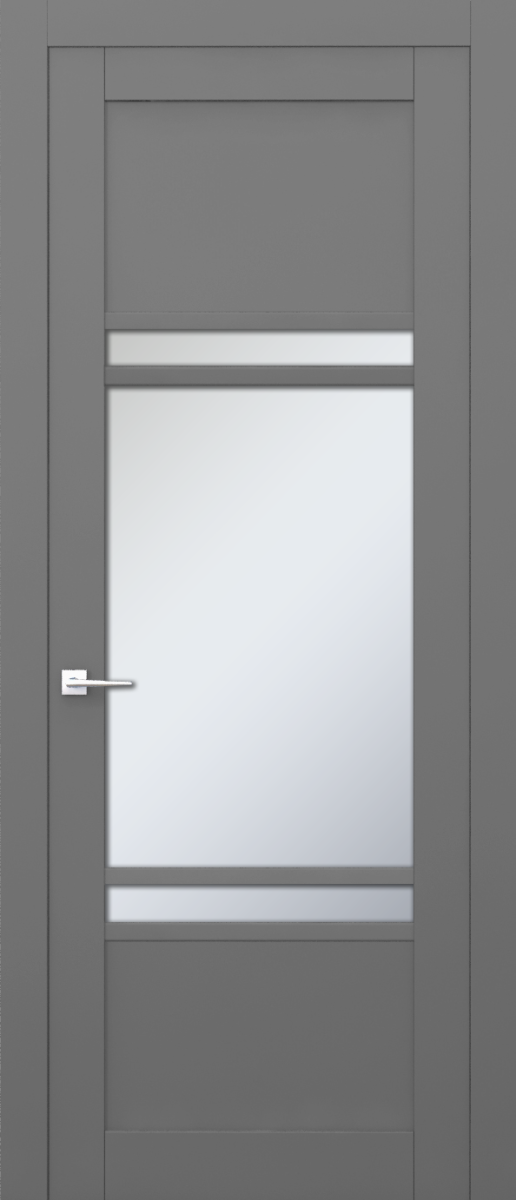 V 14, Vista, Экошпон, Софт серый, Белое матовое