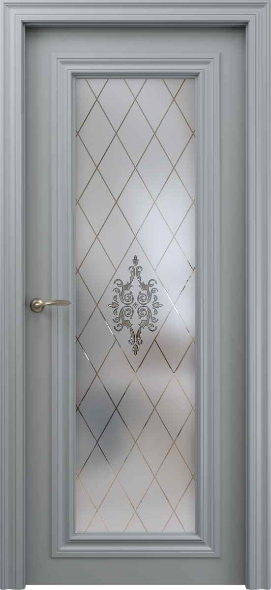 Montreal 1, Montreal, Экошпон, Софт бархат серый, Сатинат белое, Санторини