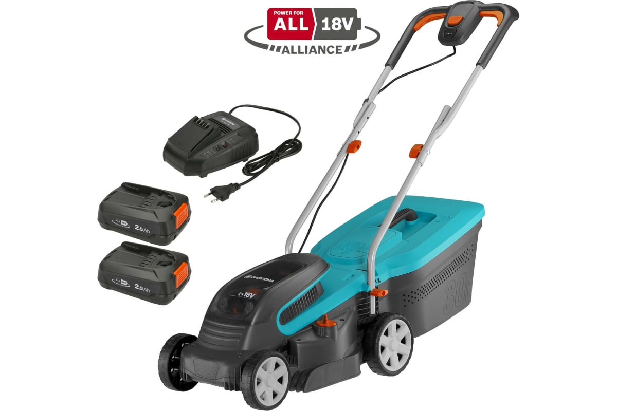 Газонокосилка аккумуляторная Gardena PowerMax 3236V P4A 14621-20.000.00