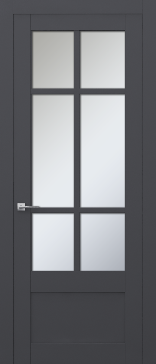 V 44, Vista, Экошпон, Софт графит, Белое матовое