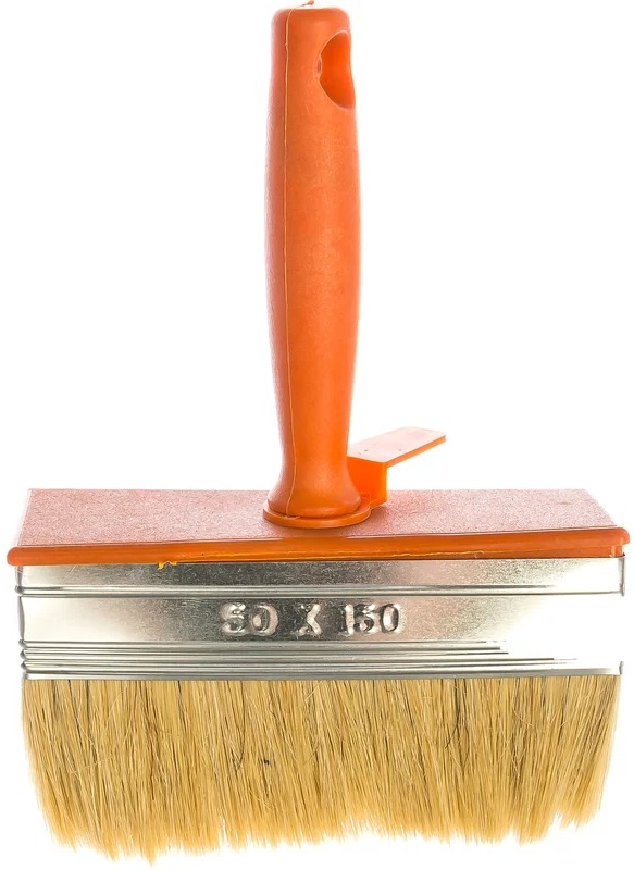 Кисть-ракля прямоугольная, с натуральной щетиной Sparta (150х50мм) 841055