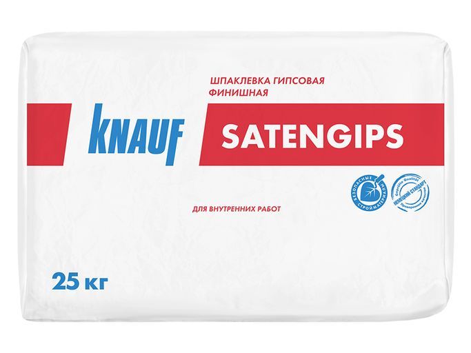 Шпаклевка гипсовая финишная Knauf Satengips 25кг (50шт)