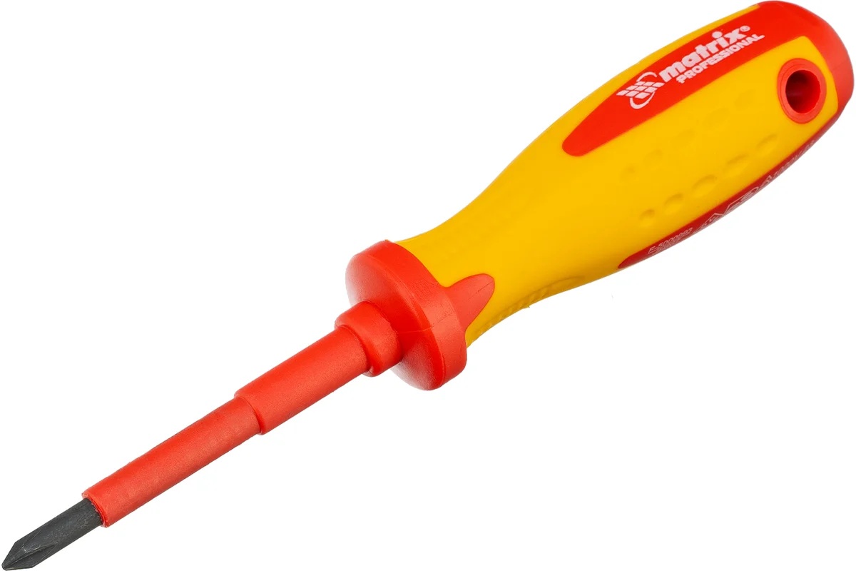 Отвертка плоская Matrix Insulated PH1 (75мм) 12926