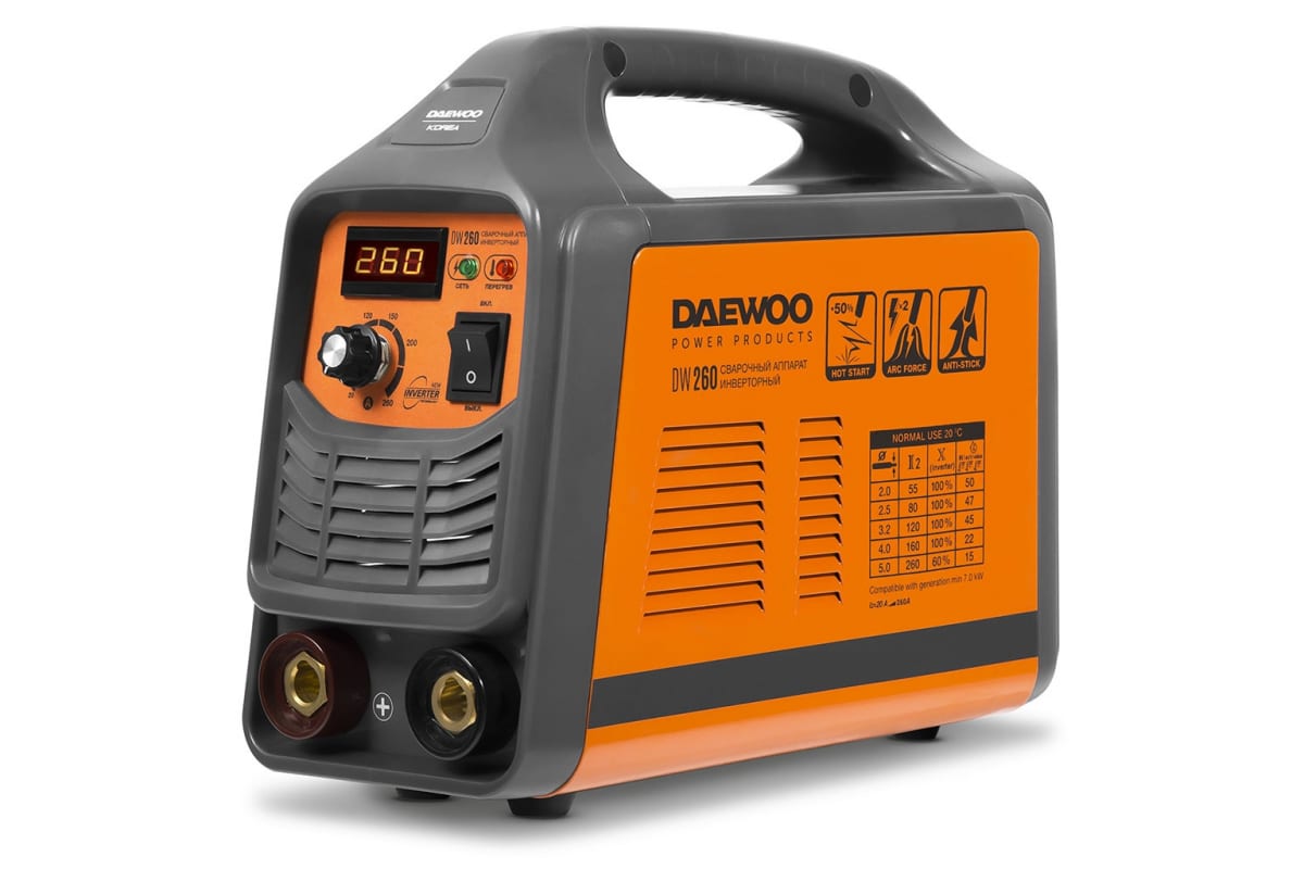 Сварочный аппарат инверторный Daewoo DW 260