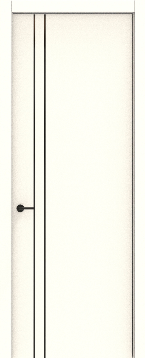 Лайн 7 вставка черная, Софт белый Эксклюзив