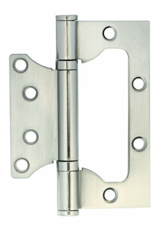 Петля универсальная накладная без врезки Vettore Flush 125х75х2,5мм SN сатин 20149