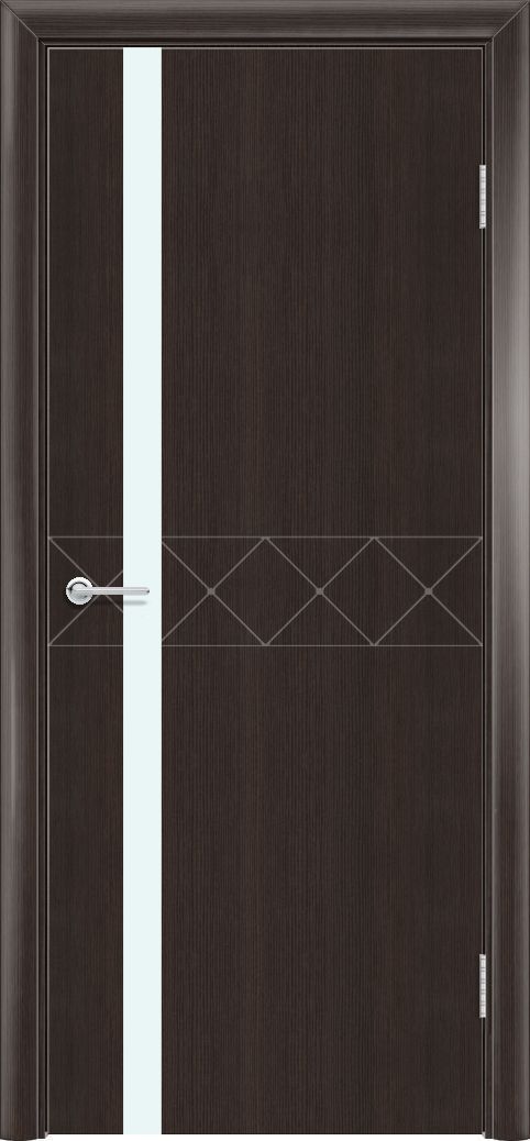 M66, Темный орех рифленый, Лакобель белый