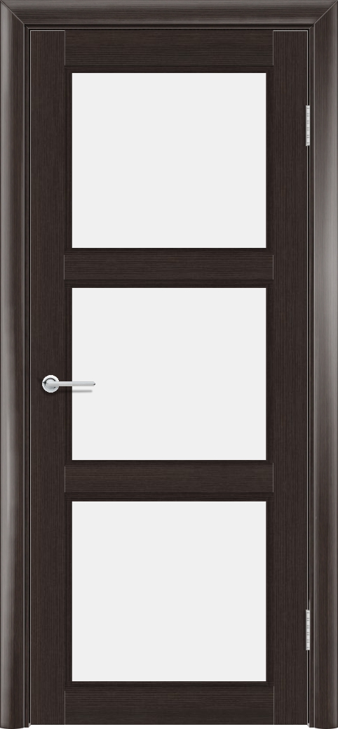 Т44, Орех темный рифленый, Белое матовое