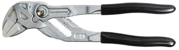 Клещи переставные с кноп. фикс. без засечек на губках Hanskonner (175мм) HK1020-09-A175
