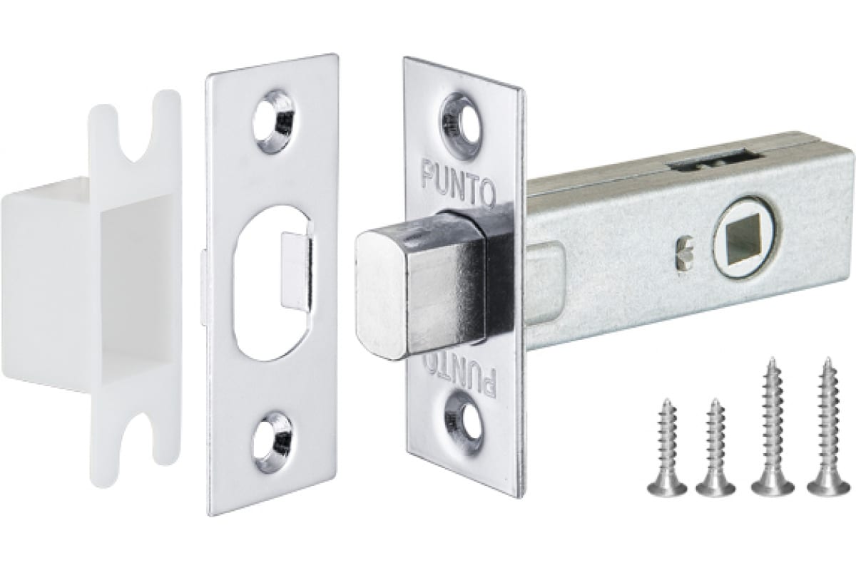 Задвижка врезная Punto DB-45 CP хром 36965