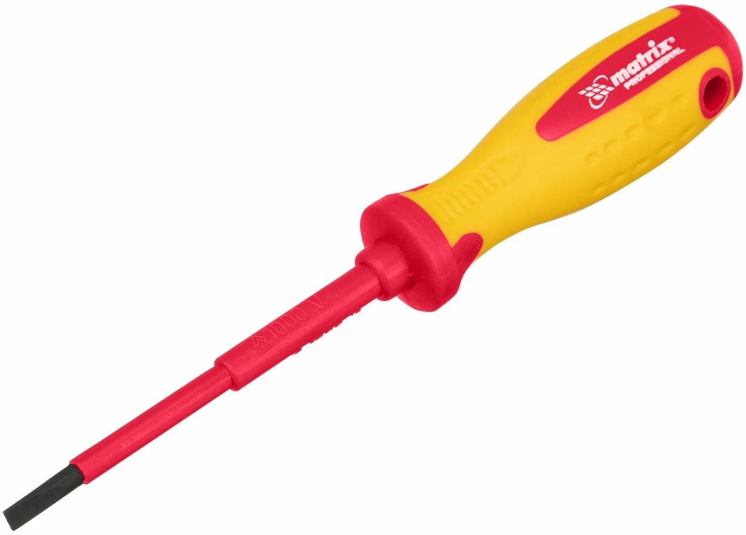 Отвертка плоская Matrix Insulated SL4 (100мм) 12928