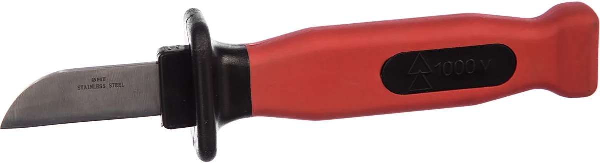 Нож монтерский, изолированный с прорезиненной рукояткой Fit (200мм) 10605