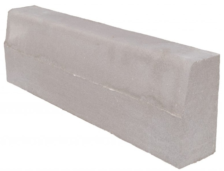 Камень бортовой серый БР1000х300х150мм