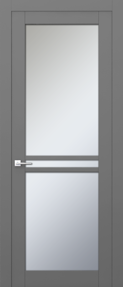 V 12, Vista, Экошпон, Софт серый, Белое матовое