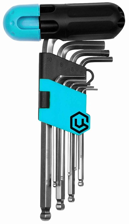 Набор шестигранных ключей с шаром Центроинструмент (9шт/1,5-10мм) 2049