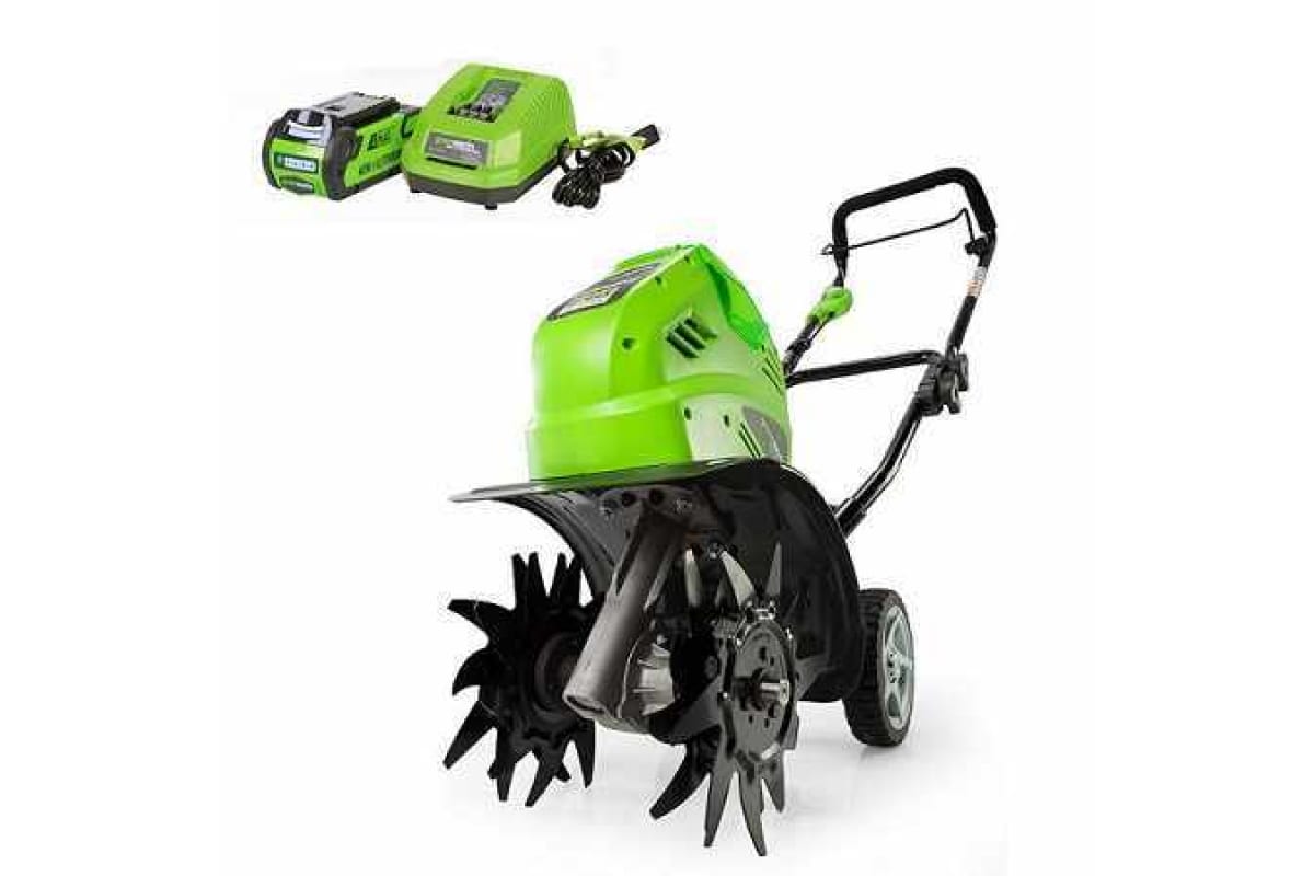Культиватор аккумуляторный Greenworks G40TLK6 27087UF