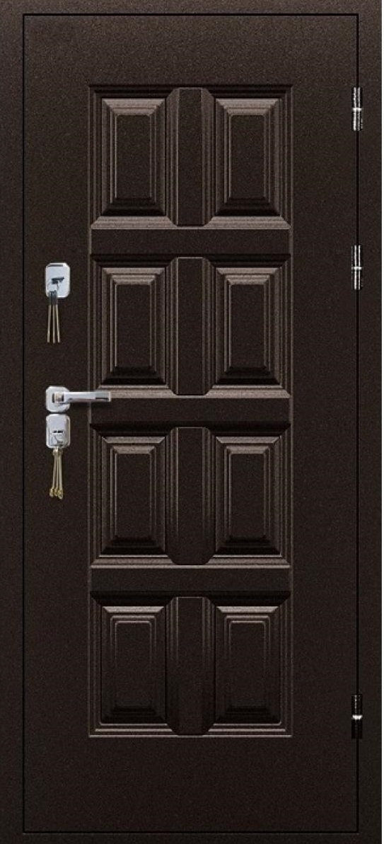 Входная дверь Винтер 100 (Шоколад) Антик медь
