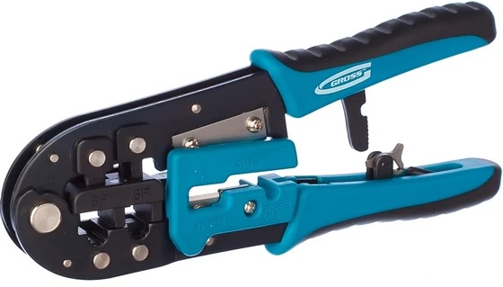 Пресс-клещи для обжима телефонных и компьютерных клемм GROSS 17719
